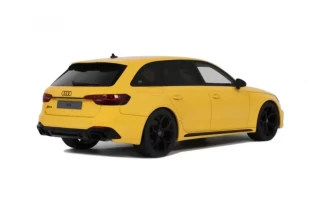 AUDI RS 4 25TH ANNIVERSARY YELLOW 2024 GT Spirit 1:18 Resinemodell (Türen, Motorhaube... nicht zu öffnen!)